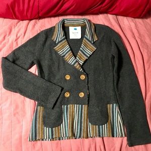 Sparrow sweater blazer, gray
